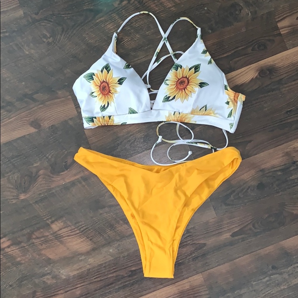 Sunflower bathing suit